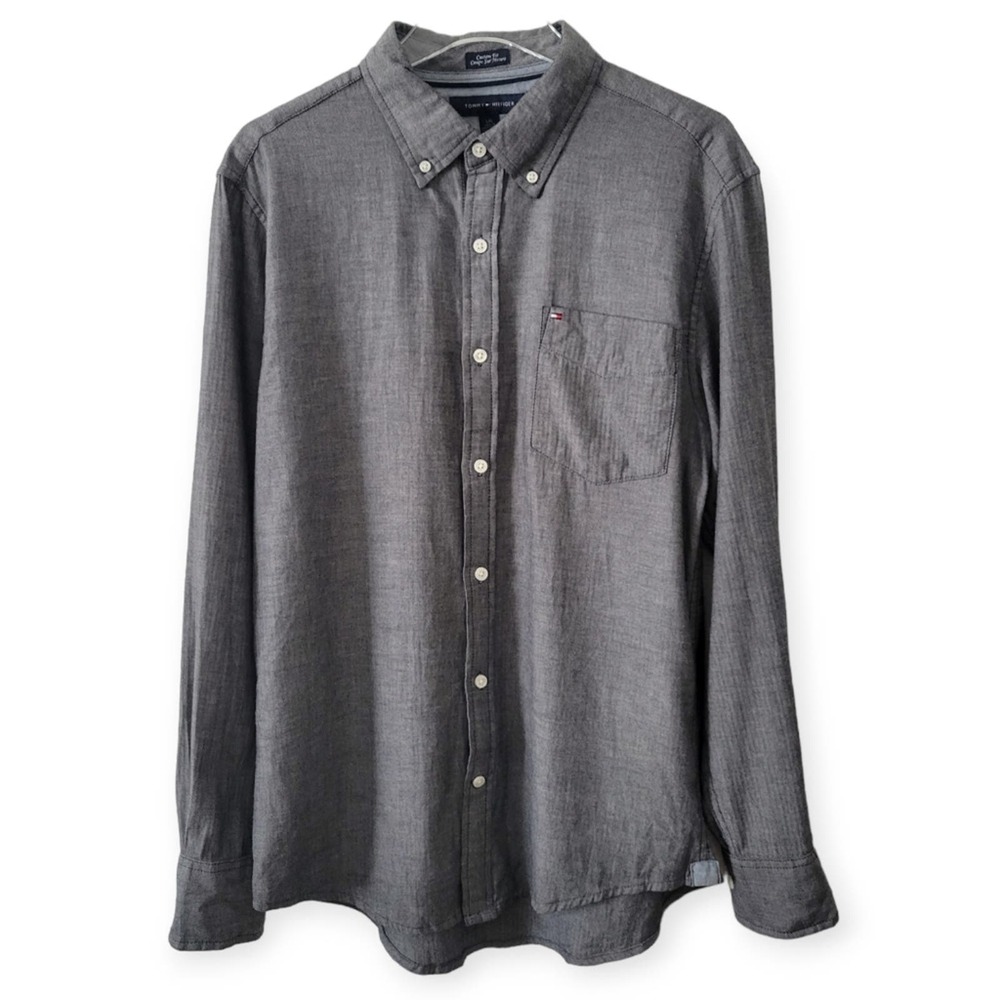 Tommy Hilfiger Long Sleeve Button Down, Size Large